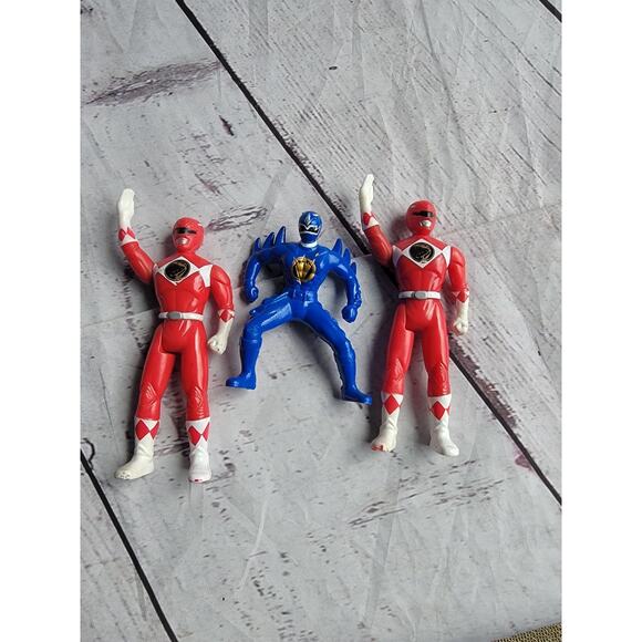 Power Ranger Action Figure Lot Of 3 McDonalds Toys - Picture 1 of 7